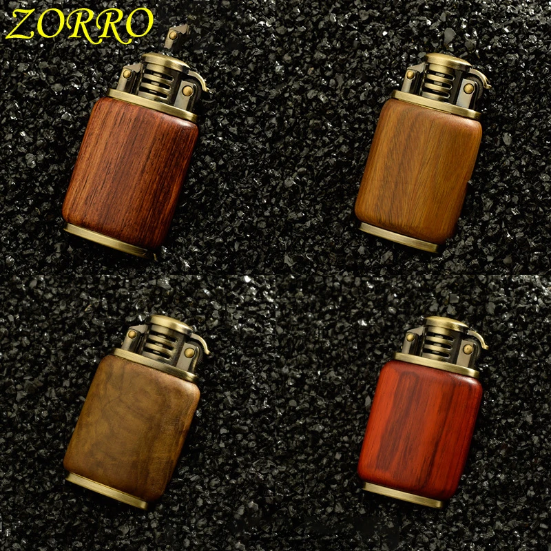 

ZORRO Vintage Lighter Gas Petrol Gasoline Cigarette Lighter Oil Petrol Refillable Flint Kerosene