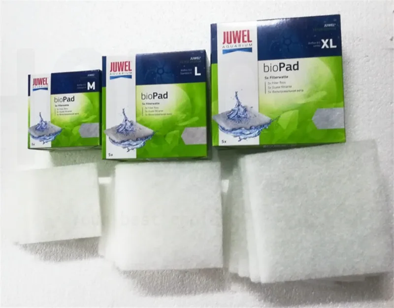 Немецкий Juwel bioPad-Poly Pad белый фильтр для аквариума хлопок кашемир хлопок Bioflow 3,0 6,0 8,0 - Цвет: Белый