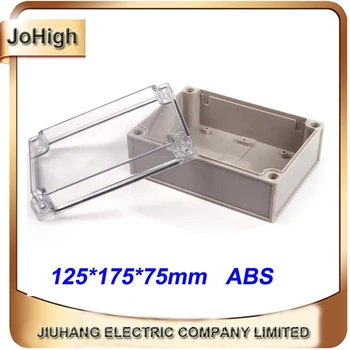 

Free Shipping Top Quality PVC Cover ABS body Transparent Cover IP66 Electronic Plastic Enclosure 125*175*75mm