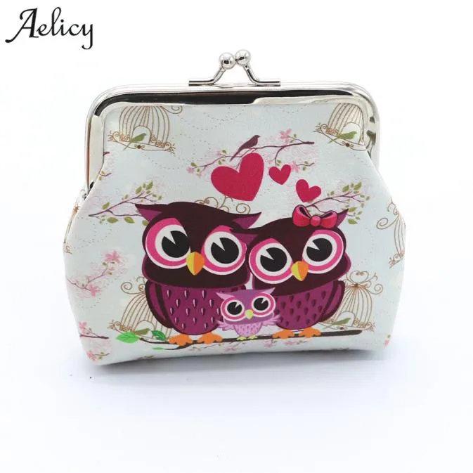Aelicy 2018 New Design Women Lovely Owl Coin Purse Vintage Style Lady Small Wallet Hasp Purses Girl Money Change Clutch Bag Aelicy 2018 New Design Women Lovely Owl Coin Purse Vintage Style Lady Small Wallet Hasp Purses Girl Money Change Clutch Bag