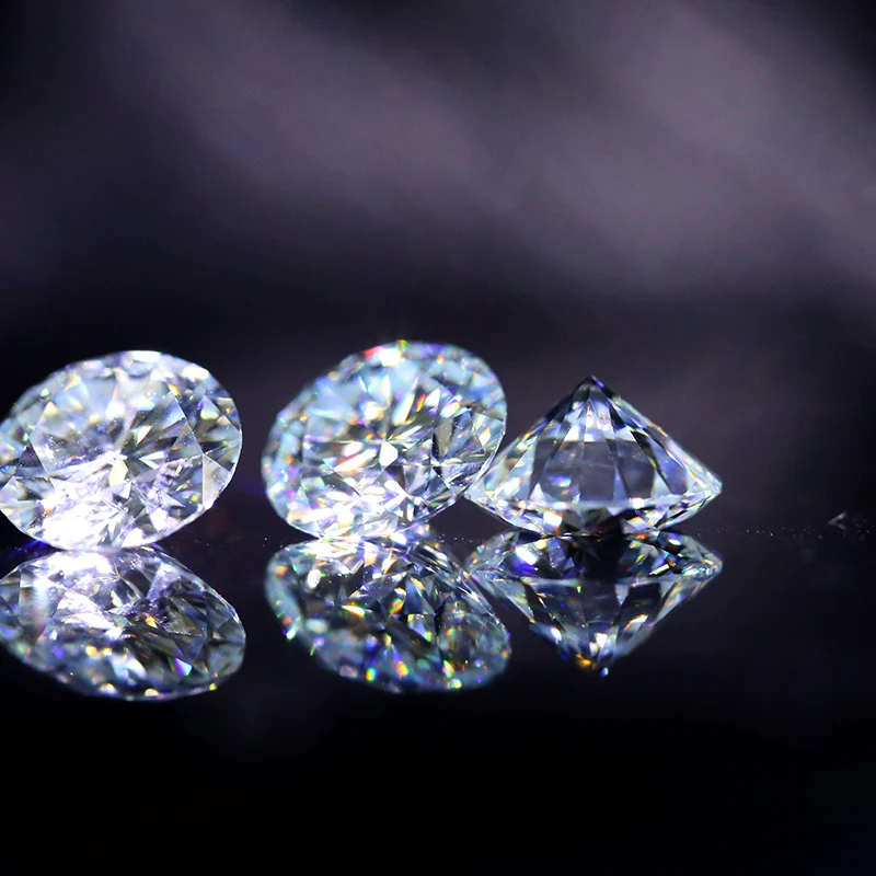 Круглая бриллиантовая огранка 2.0ct карат 8 мм F цвет Муассанит Свободный Камень VVS