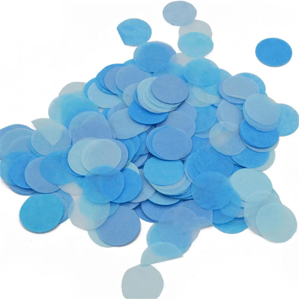 Пол раскрывает столовые приборы для девочек или мальчиков латексные шары для душа ребенка конфетти воздушные шары для дня рождения украшения для детей - Цвет: 10g blue confetti