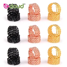 50-200 шт 11 мм отверстие медные дреды для волос Плетение Dread замки катушка повязка для волос металлические волосы плетение клипсы для волос для украшения