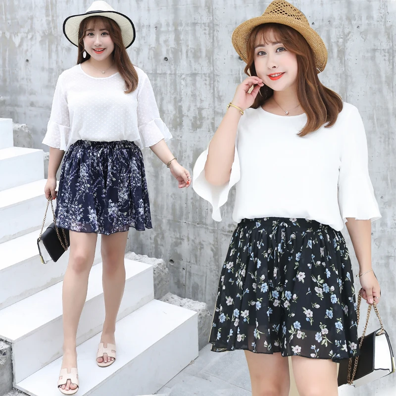 PLUS SIZES LOOSE TOP SKIRT SHORTS