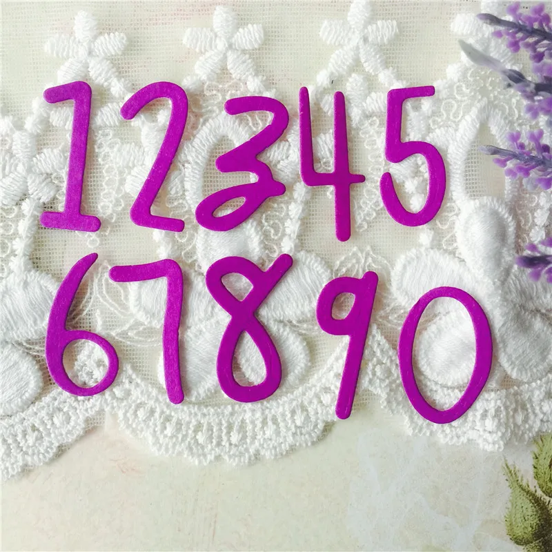 

Creative Numbers Metal Cutting Dies for Scrapbooking DIY Album Embossing Folder Paper Cards Maker Template Decor Stencils Dies