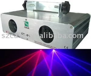 

Dual 100mW Blue Violet +100mW Red Laser Light DMX Club Party DJ Disco Stage Lighting