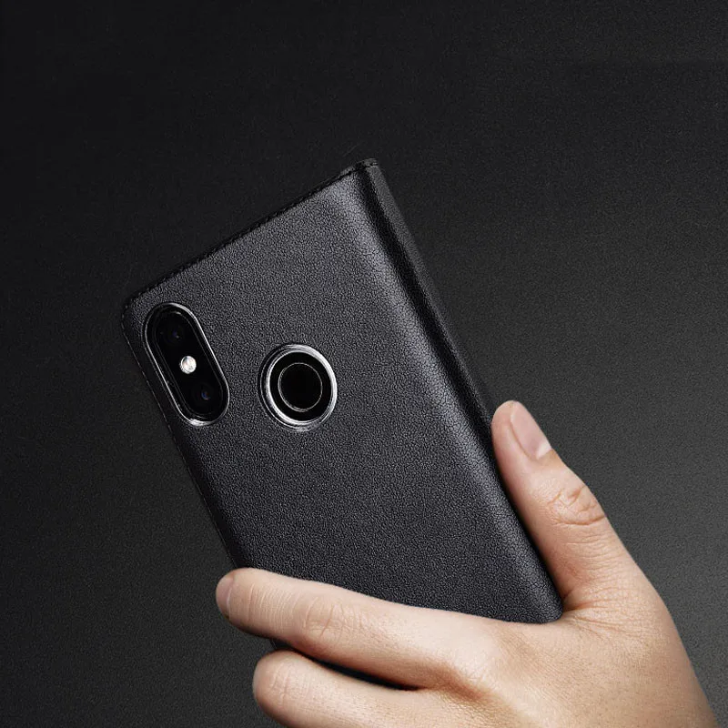 Newest for Xiaomi Redmi Note 6 Pro Case Full View Window PU Leather Flip Cover Funda Case for Xiaomi Redmi Note 6 Pro Phone Case10