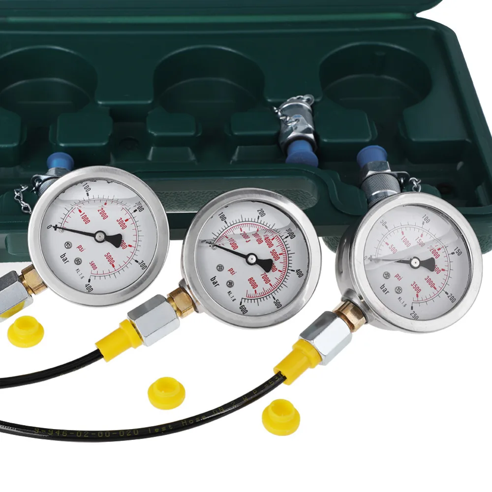 Hydraulikdruck Test Kit Bagger Hydraulisch Prüfpunktkupplung Manometer Messgerät 