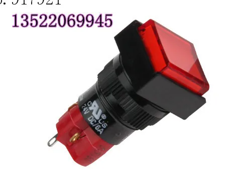 

[ZOB] Progressive Alliance locking button switch DECA D16LAS1-4AB Square 4 spot normally open 4 normally closed --5PCS/LOT