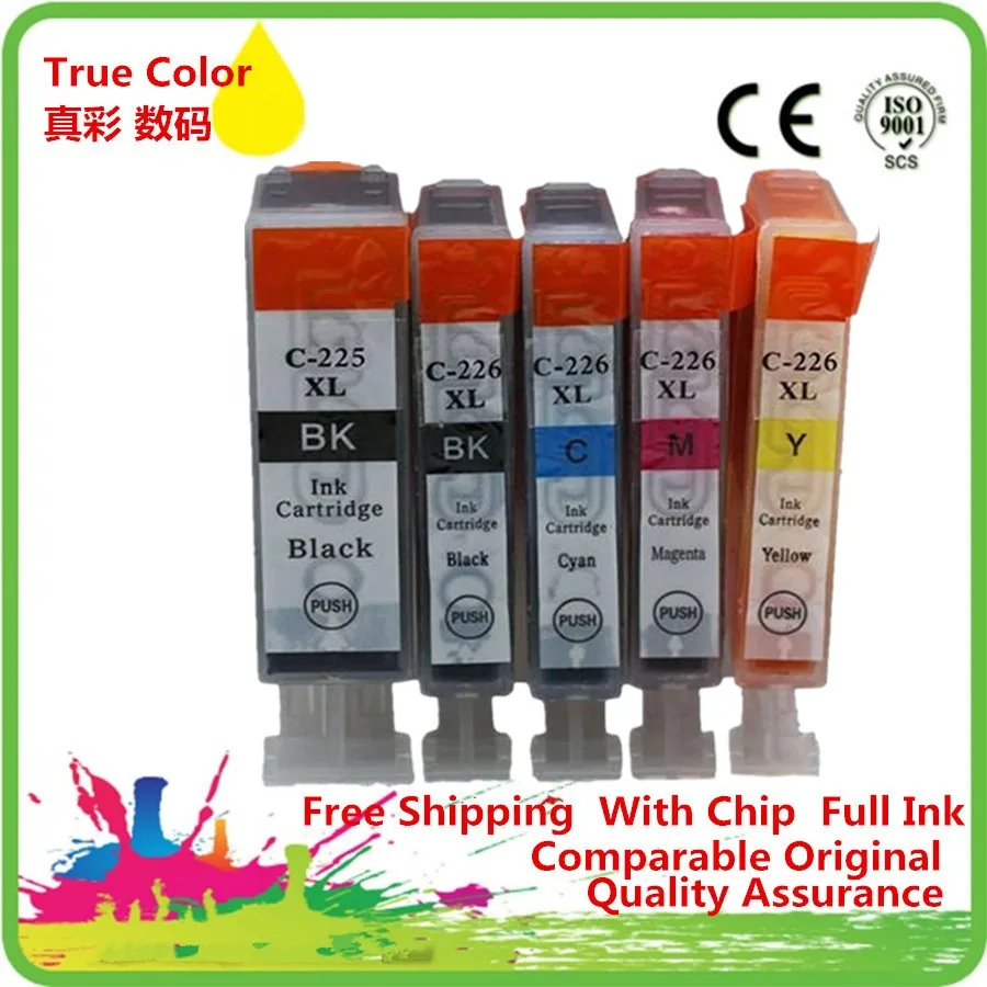 Замена PGI 225 225XL PGI225 PGI225XL CLI 226 чернильный картридж для принтера Canon MG6110 MG6120 MG6220 MG8120