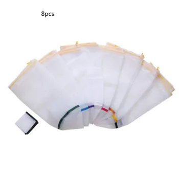 

8 Pack 5 Gallon Full Net Filter Bag Gallon Bag Hash Resin Rose Oil Extractor Filter Kit