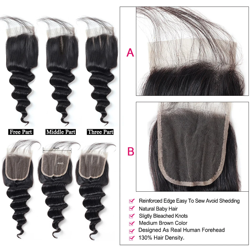ishow loose deep hair lace closure (1)