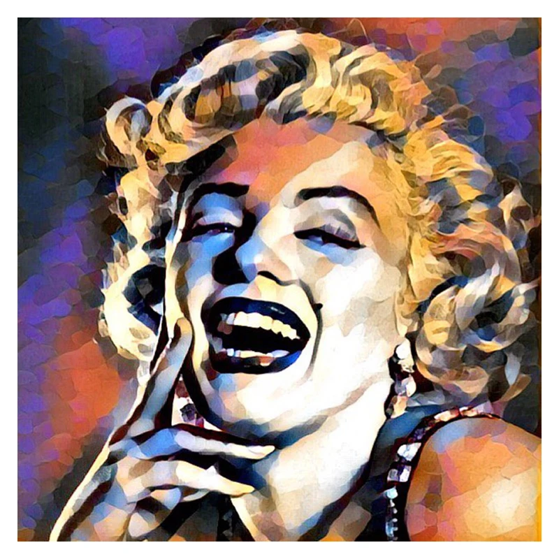 5D Diy Diamond Painting Cross Stitch Monroe Home Decor Full Rhinestones Mosaic Inlay Diamond Embroidery