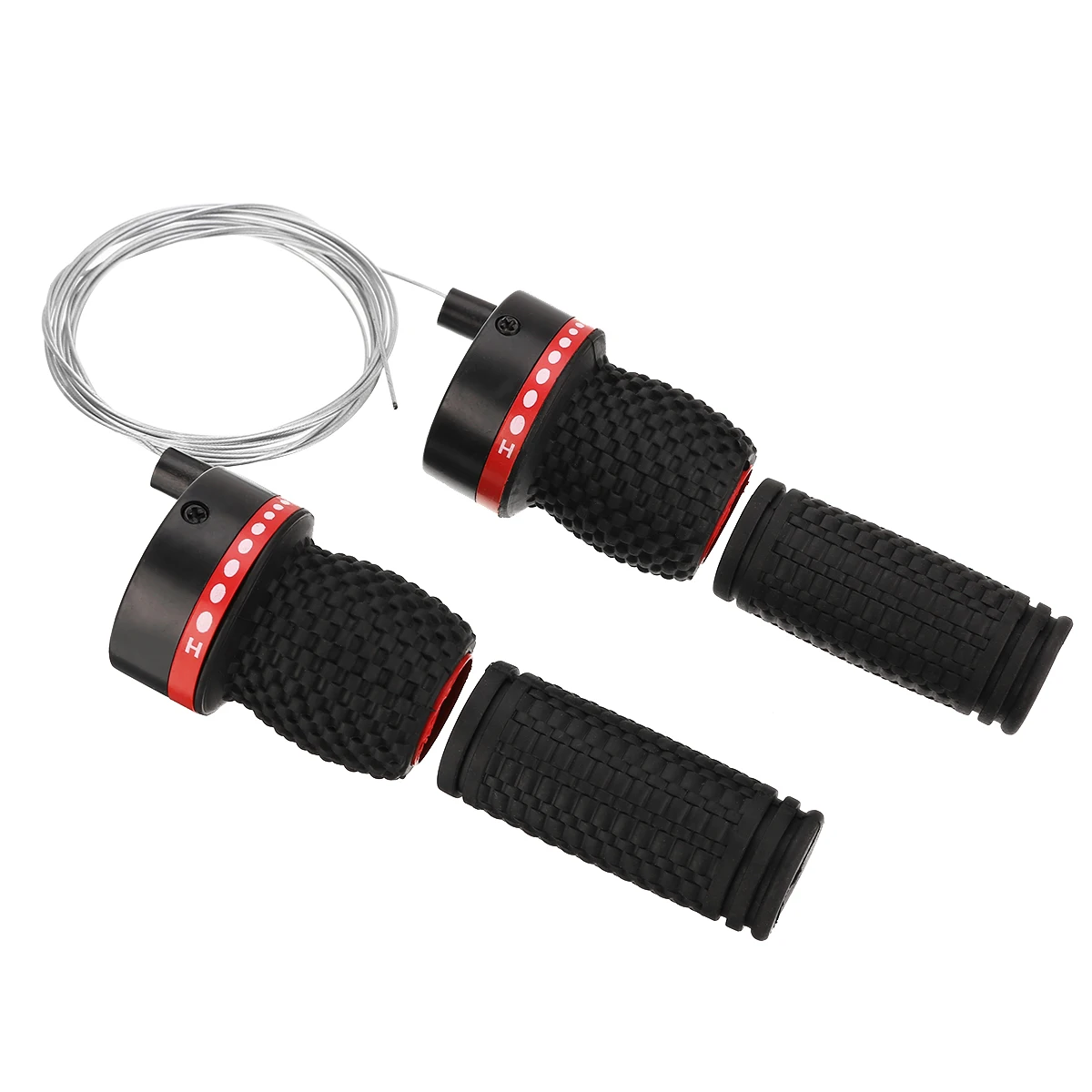 New 1 Pair Bicycle Gears Mountain Bike Bicycle Speed Twist Gear Shifter And Turning Handles Rubber Grips Cycle Bike Parts