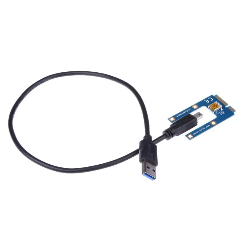 40cm USB 3.0 MINI PCI-E Extender PCI Express1x to16x Extender Riser Card Adapter SATA 6Pin Power Cable for BTC Miner bitcoin
