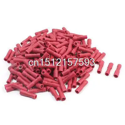 

200 x 22-16AWG Red Rewirable Female Spade Crimp Connector Insulated Terminal