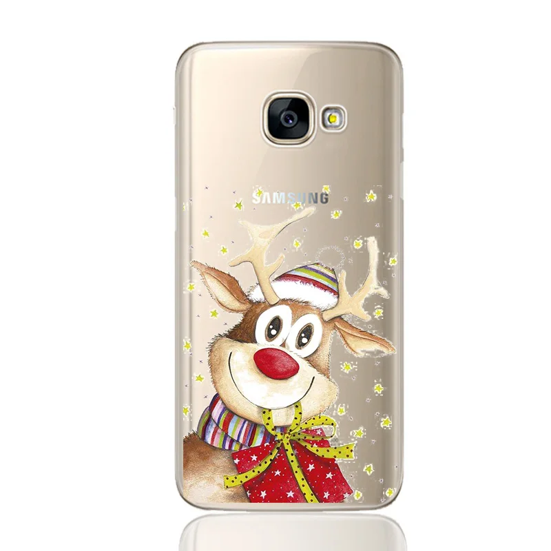Рождественский чехол для samsung J5 J530, мягкий силиконовый чехол для телефона, для samsung Galaxy A3 A5 A8 Plus S8 S9 Plus, Fundas Coque - Цвет: Слоновая кость