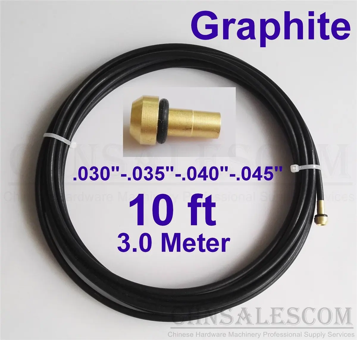 Graphite Liner 10 ft MIG Welding Guns Wire Size .030" .035