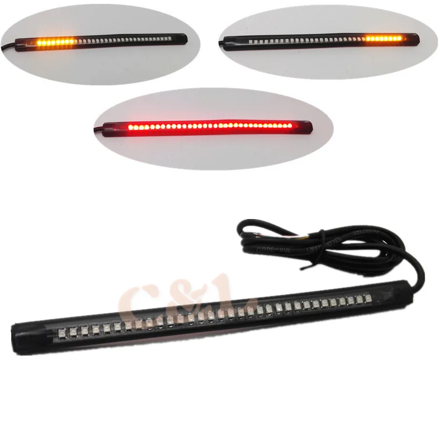 

Motorcycle Universal LED Integrated Fender Brake Tail Light Turn Signal Light For All Harley Custom