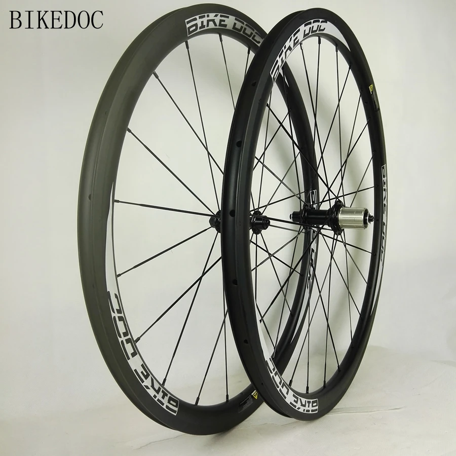 Bikedoc700c углерода Колёса довод 38 мм UD ткань китайский Велосипедный Спорт Колёса шоссейные велосипеды Колёса