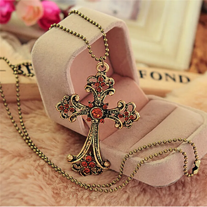 

Retro Sweater Accessories Fashion Vintage Jewelry Dragonfly Animal Alloy Long Pendant & Necklace For Women
