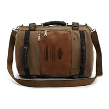 Multipurpose Travel Canvas Large Shoulder Bag Backpack Rucksack Handbag