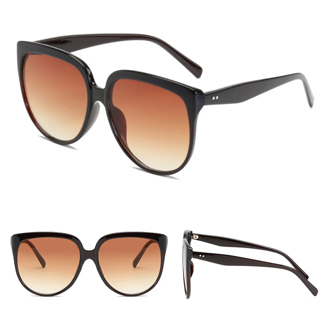 Винтаж Для женщин солнцезащитные очки «кошачий глаз» градиентные очки ретро солнцезащитные очки «кошачий глаз» Женские оправы для женских очков UV400