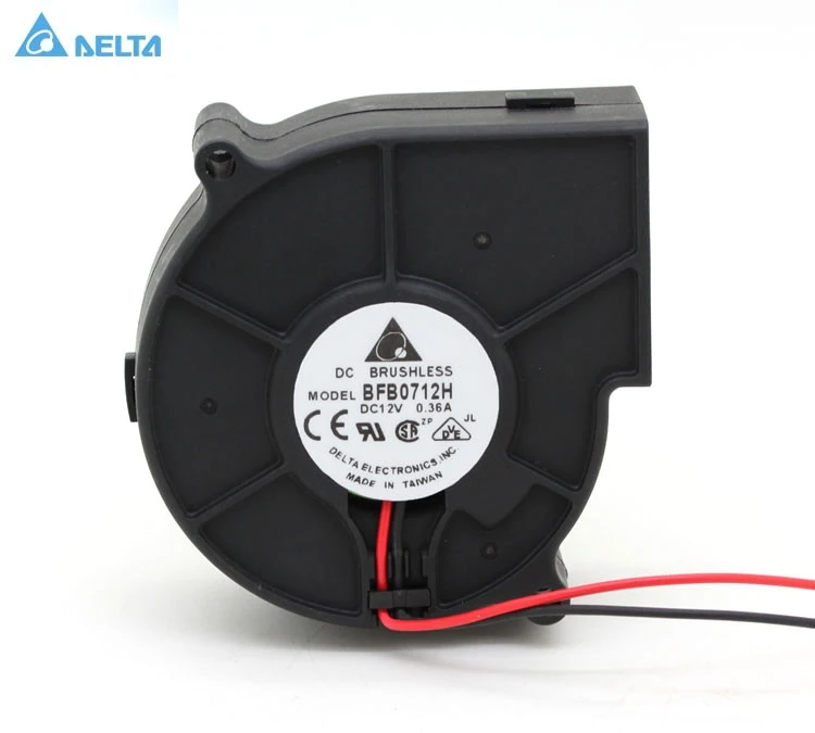 Для delta BFB0712H 7 см 7530 DC 12V 0.36A 2 контактный Вентилятор Серверный корпус ЦП Инвертор