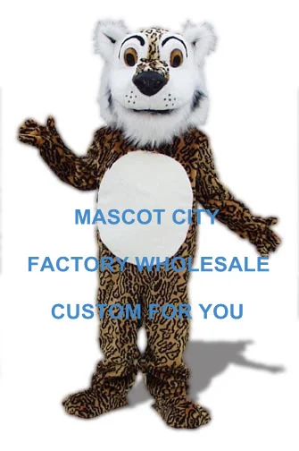 

Baby Leopard Cub Mascot Costume Adult Size Wild Theme Carnival Party Cosply Mascotte Outfit Suit Fancy Dress FREE SW988