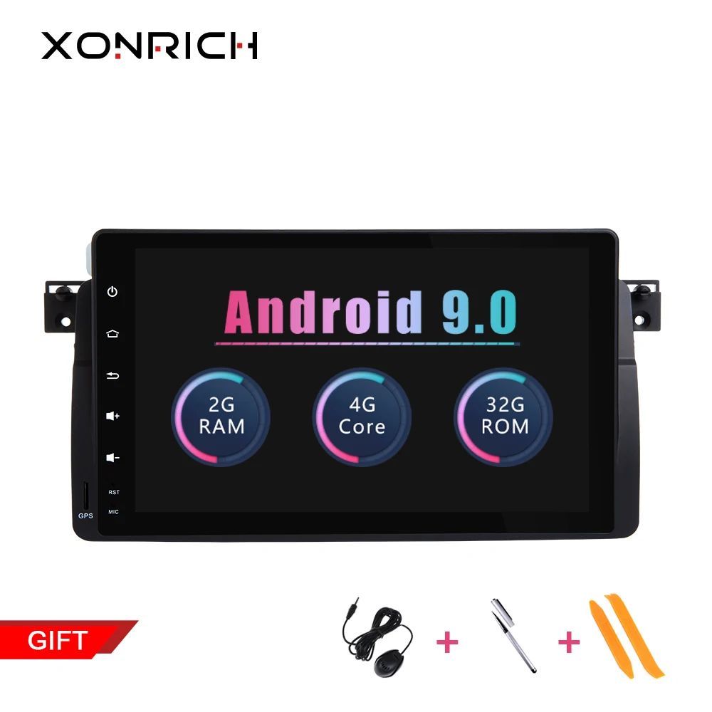 

Xonrich Car Multimedia Player 1 Din Android 9.0 For BMW E46 M3 Rover 75 Coupe Navigation Radio GPS DVD318/320/325/330/335 2+32GB