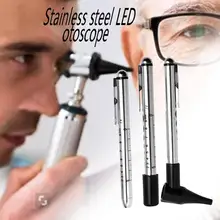 Otoscope набор волоконно-оптический Отоскоп Офтальмоскоп светодиодный ENT диагностический комплект для осмотра ушей носа и горла комплект