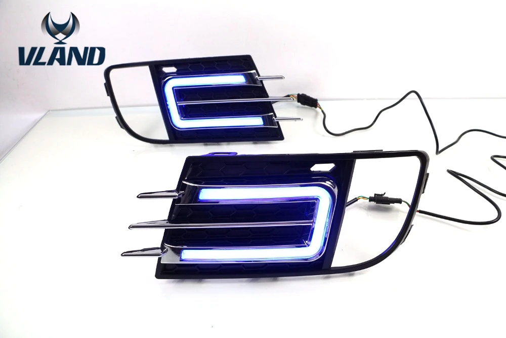 

Vland factory for car daytime running light for Tiguan Daytime Running Light 2013 2014 2015 with High Quality and LED bar DRL