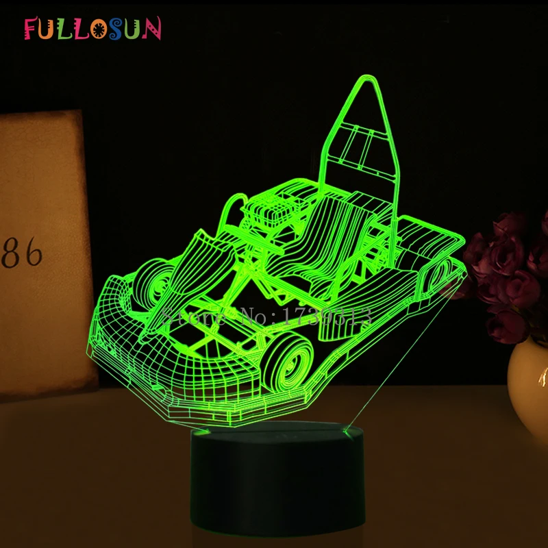Fullosun картинг 3D иллюзия Лампа LED USB 3D Ночные светильники творческий картинг лампы как украшения дома светодиодные фонари