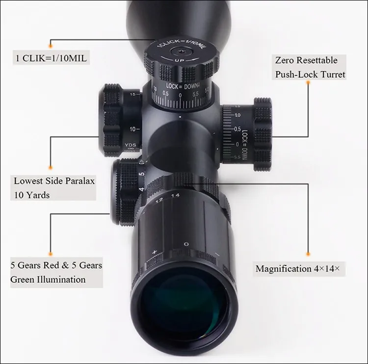 Discovery FFP 4-14 x 44 SFRLIR оптический прицел