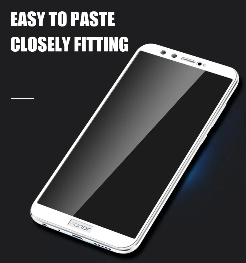TOMKAS For Huawei Honor 9 Glass Screen Protector Frame Tempered Film Scratch Proof For Huawei P8 Lite 2017 Honor 9 8 Lite Glass