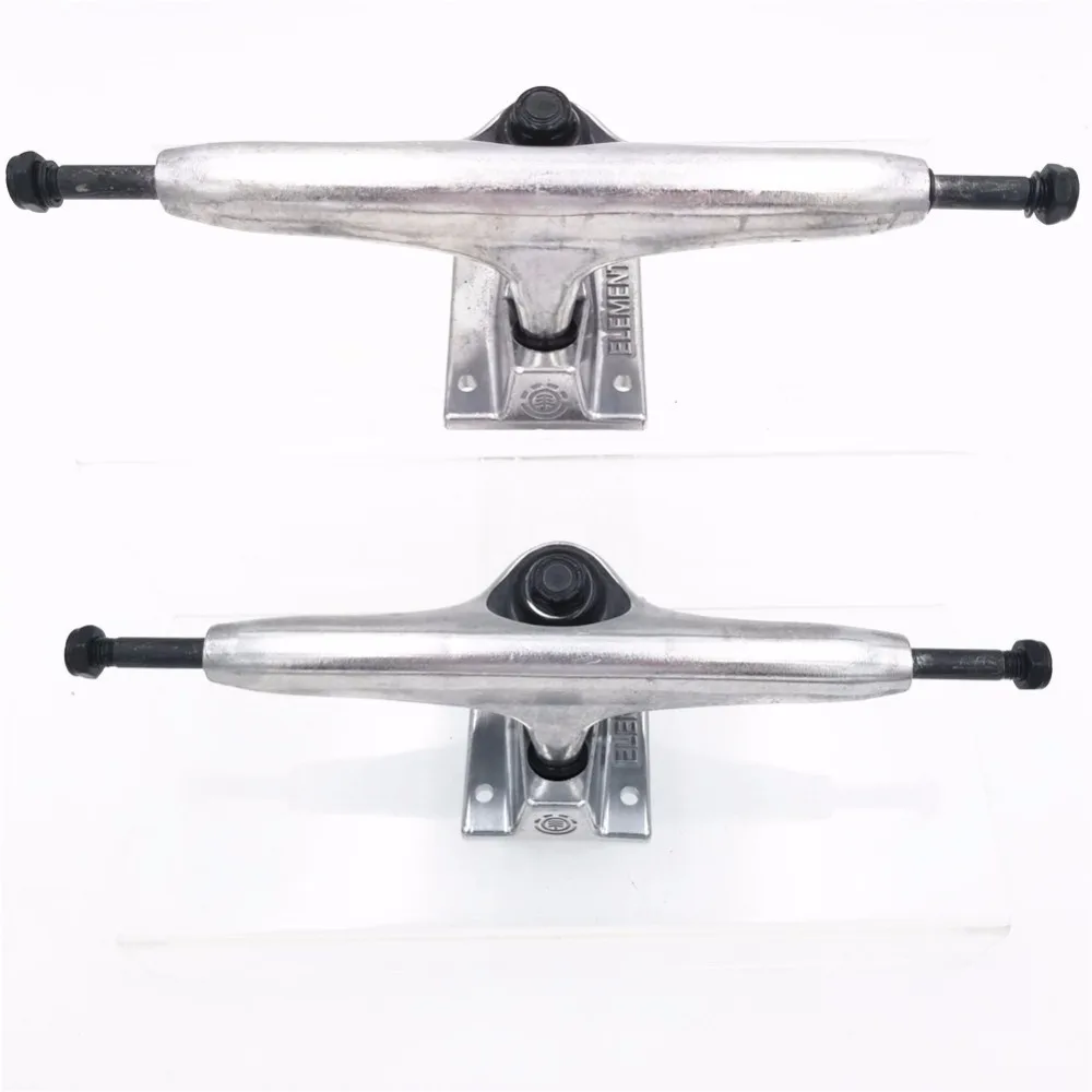 Element Silver Longboard Trucks 7 inch Skateboard Bridge Aluminum Alloy