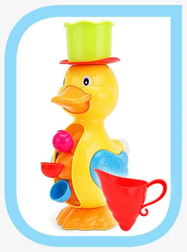 Chanycore Новая детская игра в воде 1 шт. детская Ванна игрушка Совок вода плавание пляж цилиндр поток наблюдение Животное чашка - Цвет: Duck