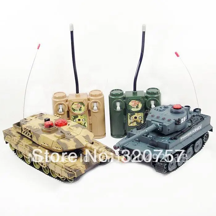 Newest RC Tanks HQ508 10 RC Battle Tank Set Two Infra Red Laser Tank