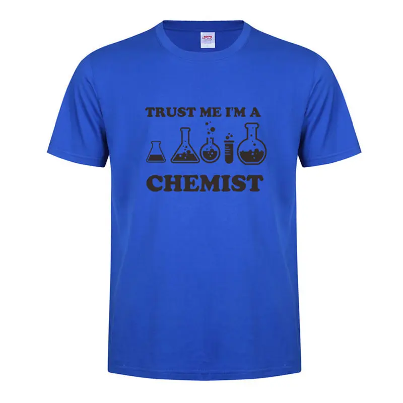 Мужская футболка Trust Me I am a chemist cool chemical с коротким рукавом хлопковая Футболка