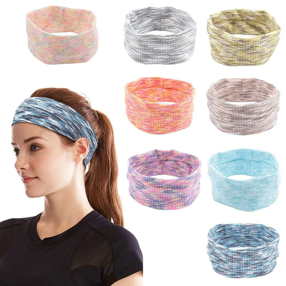 

Elastic Sweatband Sports Gym Headband Anti-Slip Women Men Breathable Basketball Fitness Yoga Volleyball Cycling Hair Band