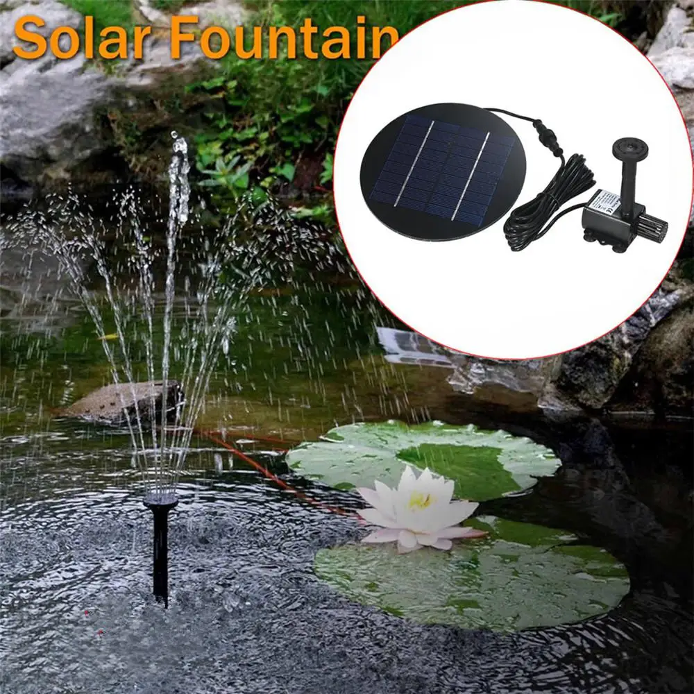 Хоббилан солнечный фонтан 9 в 3 Вт Круглый водяной насос плавающий фонтан для украшения сада водопад