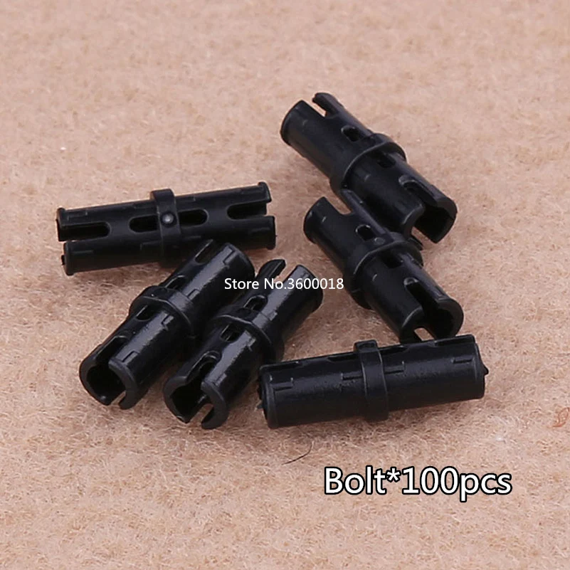 

100pcs/lot TECHNIC Pin Friction Ridge Connector Lengthwise Block MOC Parts Compatible with legos 2780 blocks toys bricks parts