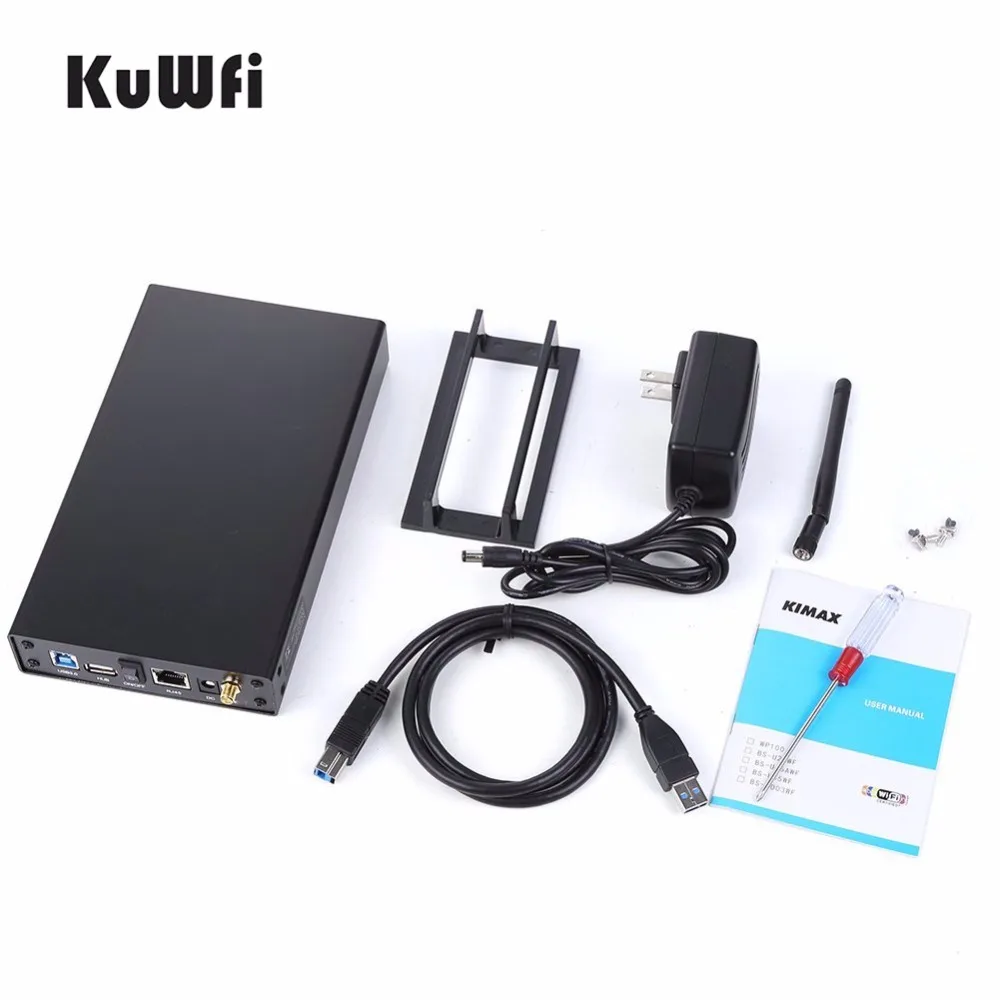 USB3.0 Wi Fi потокового Беспроводной жесткий диск 3 5 &quotвнешний Корпус маршрутизатор и