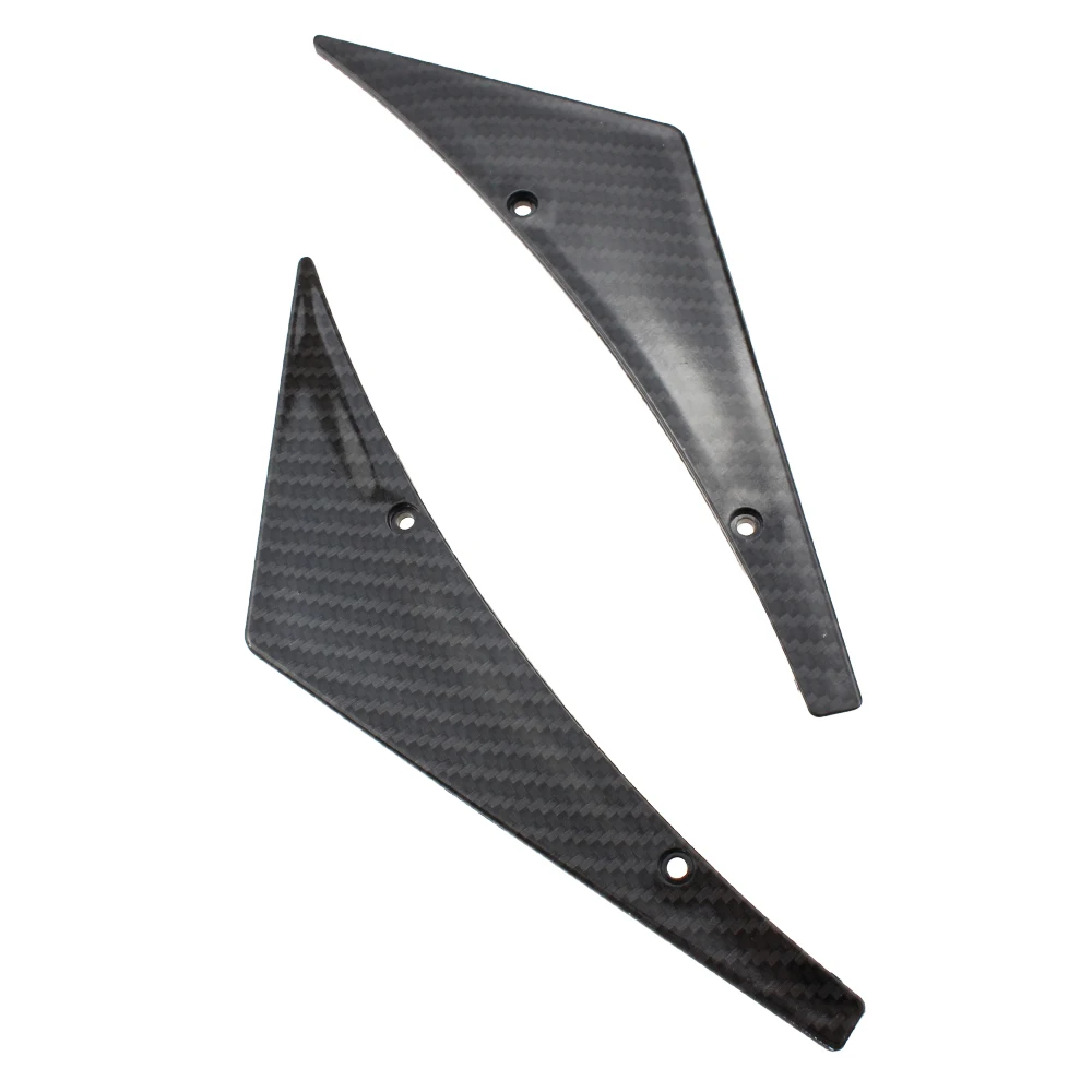 Car Bumper Spoiler Universal 4pcs/set Canards Front Bumper Stickers Lip Splitter Diffuser Fins Body Side Spoiler Wing Tuning Valence Chin Trim