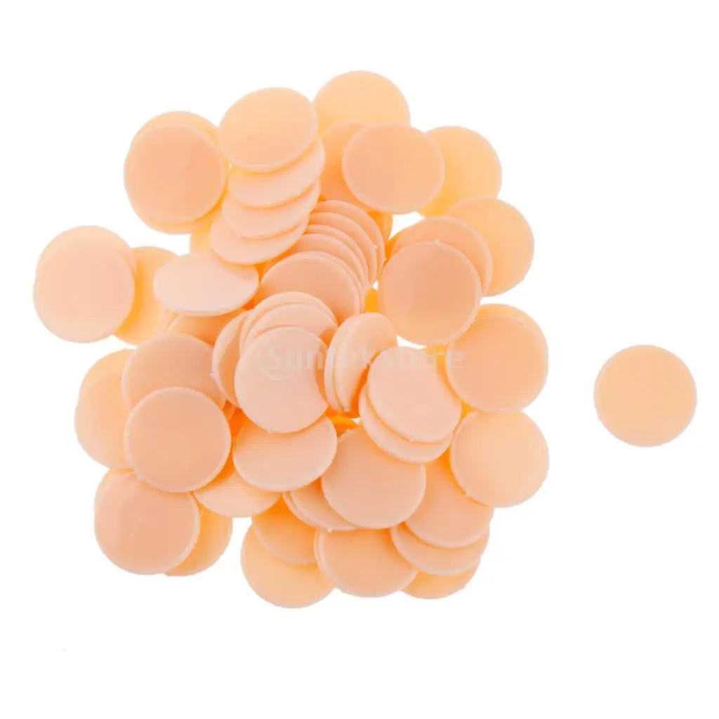 100 Pieces Plastic Poker Chips Bingo Markers Token Toys for Party Casino Board Game Accessory