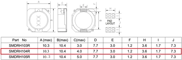 100 шт. 104R Серия SMD 10,3x10,4x4,0 мм обмотка проволоки намотки мощность Coilcraft индуктор 1/2. 2/3. 3/4. 7/6. 8/10/15/22/33/47/68uH
