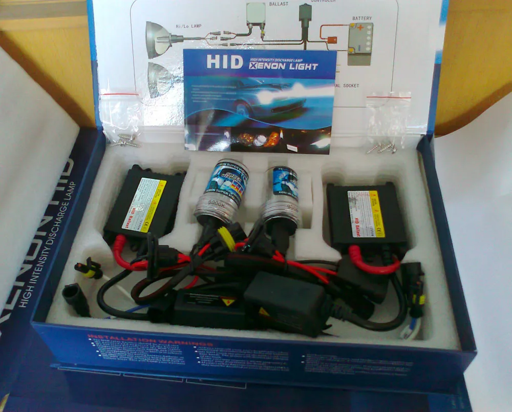 Free Shipping 12v 35w H3 HID Conversion Kit 6000k White color h3 hid