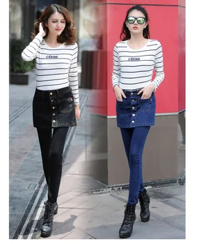 

Usa style pants women Femme Fashion High Waist Summer Sexy Hip Push Up Jean Pantalon Femme Trousers short skirt pencil trousers