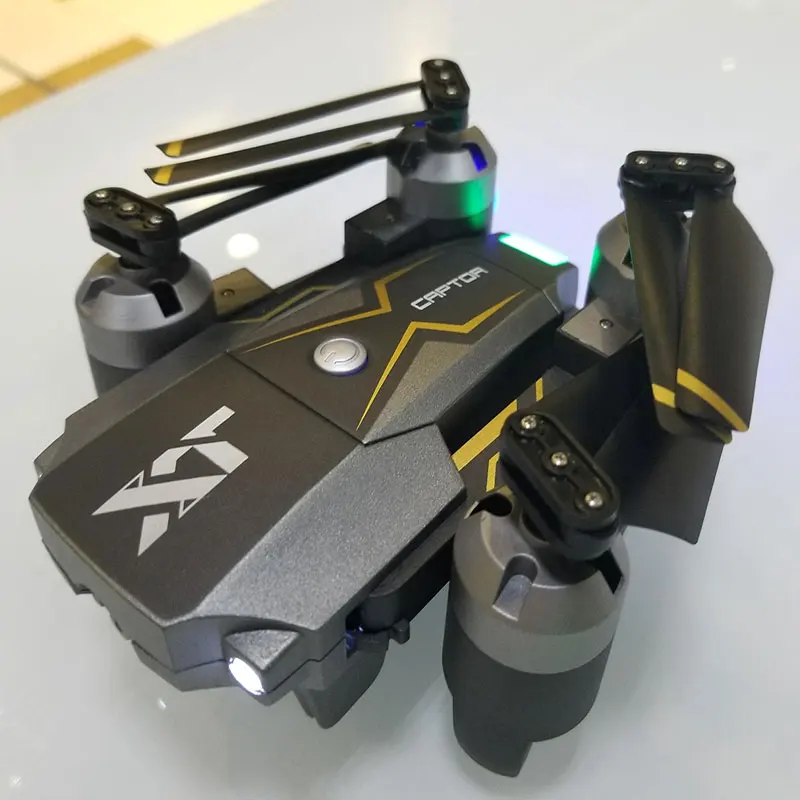 

Foldable Drone FPV Real-time Camera XT-8 6-Axis Gyro 4CH Remote Control Aircraft Optical Flow Positioning Model Drone Toy