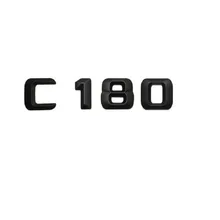 Матовый черный "c 180" багажник автомобиля сзади букв слова номер Эмблемы Этикета Стикеры для Mercedes Benz C класс C180